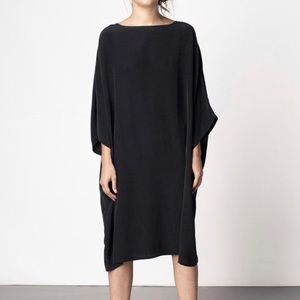 Elizabeth Suzann Artist Dress - Black Silk Crepe